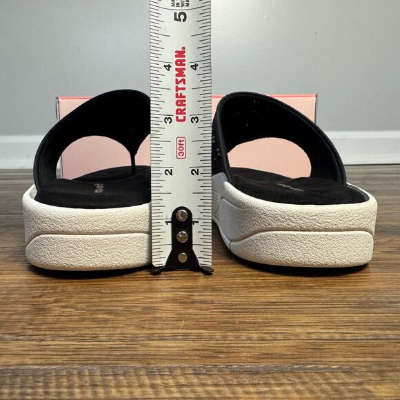 Easy Spirit RHEE3-HS size 10 M black Slip on comfort Sandals Thong Flip Flop NIB - Picture 11 of 11